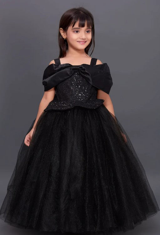 Black & Pink Frill Dress for Girls