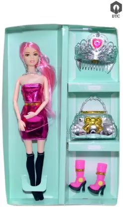 Pink Doll With Accessories