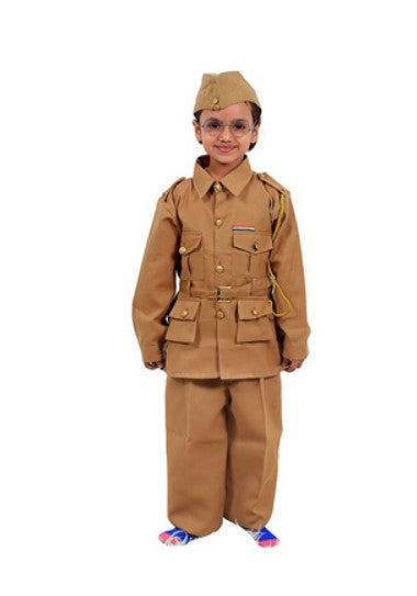 Patriotic Subash Chandra Bose Costume.