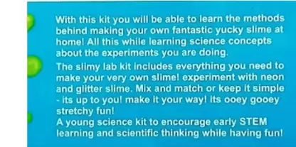 Slime Lab for Boys and Girls Board Game