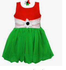 Fancy Dress Patriotic Tri Color Dress for Girls